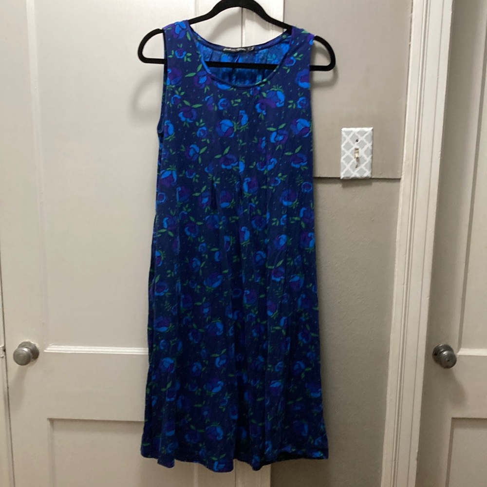 Gudrun Sjoden L blue organic cotton dress.